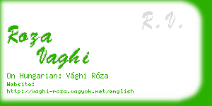 roza vaghi business card